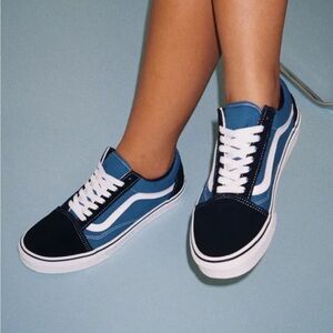 Vans Blue and White Women's Sneakers (original box)